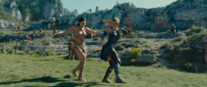 Diana (left) fighting Antiope (right)