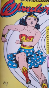 Wonder Woman on the first issue of her comic.