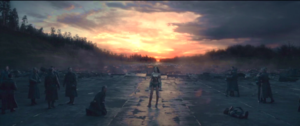 8 Diana as a central figure in this frame after the battle against Ares. Wonder Woman, 2017.